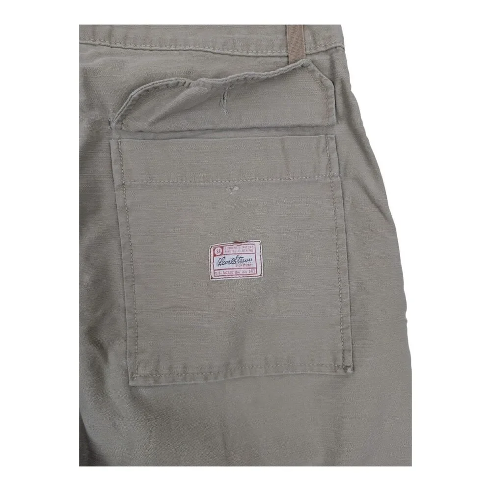 Vintage Levi's Cargo Loose Skater Pants Men’s 32 x 32 Khaki Beige Y2K *READ